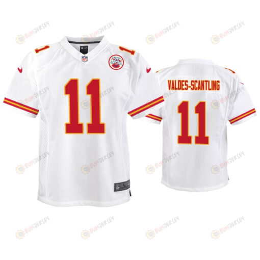 Marquez Valdes-Scantling 11 Kansas City Chiefs Youth Jersey - White Jersey