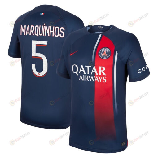 Marquinhos 5 Paris Saint-Germain 2023/24 Home Men Jersey - Navy