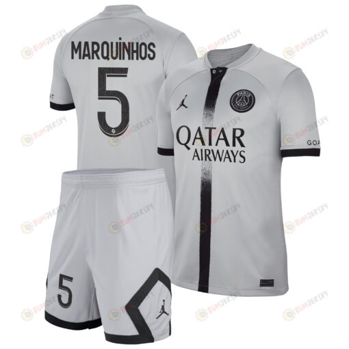 Marquinhos 5 Paris Saint-Germain Away Kit 2022-23 Men Jersey - Black