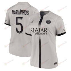 Marquinhos 5 Paris Saint-Germain Women 2022/23 Away Jersey - Black