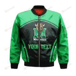 Marshall Thundering Herd Bomber Jacket 3D Printed Custom Text And Number Curve Style Sport