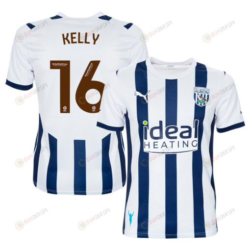 Martin Kelly 16 West Bromwich Albion FC 2023/24 Home Men Jersey - White