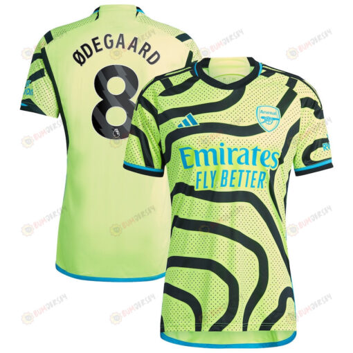 Martin Odegaard 8 Arsenal 2023/24 Away Men Jersey - Yellow