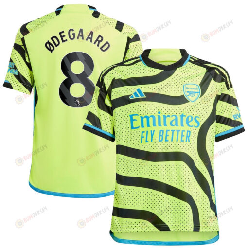 Martin ?degaard 8 Arsenal 2023/24 Away Youth Jersey - Yellow