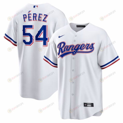 Mart?n P?rez 54 Texas Rangers 2023 Home Game Jersey - White