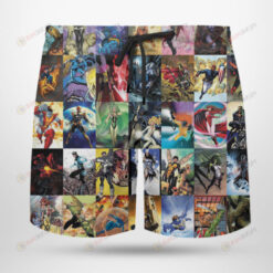 Marvel Comics Superhero Hero Hawaiian Short Summer Shorts Men Shorts - Print Shorts