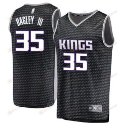 Marvin Bagley Iii Sacramento Kings 2020 Draft First Round Pick Fast Break Jersey Black - Statement Edition