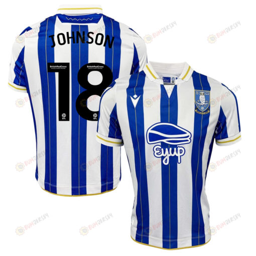 Marvin Johnson 18 Sheffield Wednesday FC 2023-24 Home Men Jersey - Blue