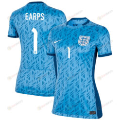 Mary Earps 1 England Women's National Team 2023-24 World Cup Away Women Jersey