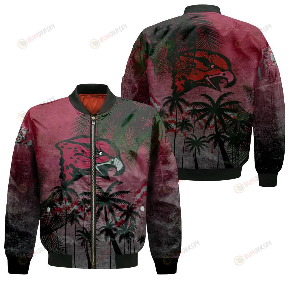 Maryland Eastern Shore Hawks Bomber Jacket 3D Printed Coconut Tree Tropical Grunge