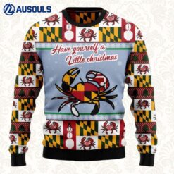 Maryland Symbols Christmas Cuye Ugly Sweaters For Men Women Unisex