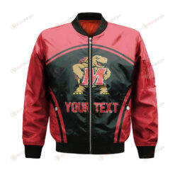 Maryland Terrapins Bomber Jacket 3D Printed Custom Text And Number Curve Style Sport