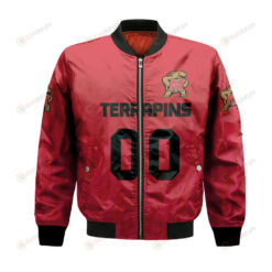 Maryland Terrapins Bomber Jacket 3D Printed Team Logo Custom Text And Number