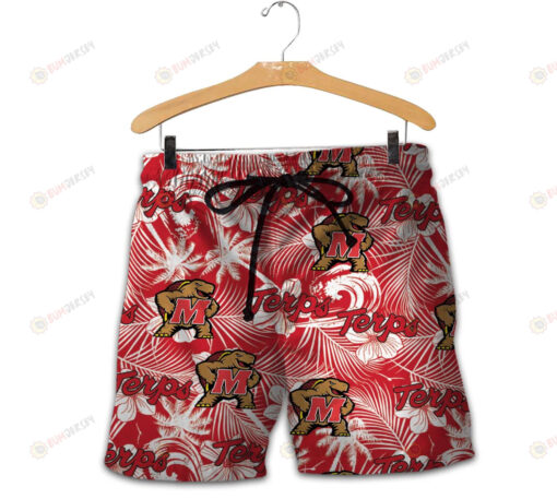 Maryland Terrapins Men Shorts Tropical Seamless