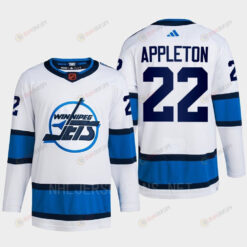 Mason Appleton 22 Reverse Retro 2.0 2022 Winnipeg Jets White Jersey Primegreen