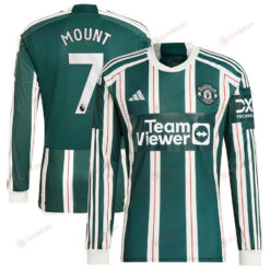 Mason Mount 7 Manchester United 2023/24 Away Long Sleeve Men Jersey - Green