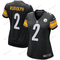 Mason Rudolph 2 Pittsburgh Steelers Women's Jersey - Black