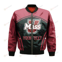 Massachusetts Minutemen Bomber Jacket 3D Printed Custom Text And Number Curve Style Sport