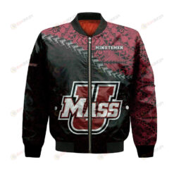 Massachusetts Minutemen Bomber Jacket 3D Printed Grunge Polynesian Tattoo