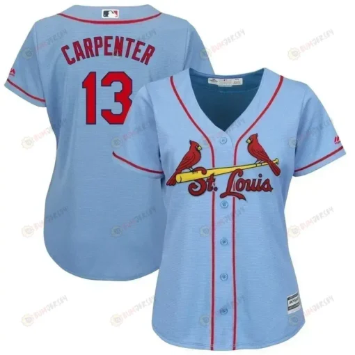 Matt Carpenter St. Louis Cardinals Women's Alternate Cool Base Player Jersey - Horizon Blue