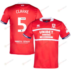 Matt Clarke 5 Middlesbrough FC 2023-24 Home Men Jersey - Red