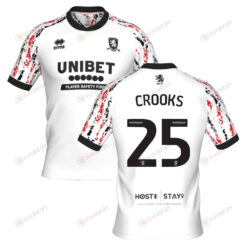 Matt Crooks 25 Middlesbrough 2022-23 Third Jersey - White