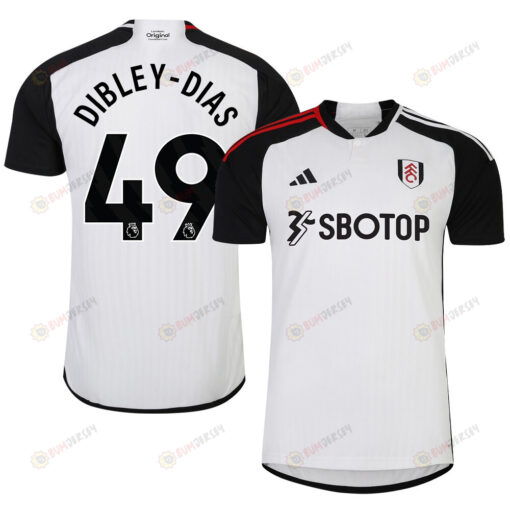 Matt Dibley-Dias 49 Fulham FC 2023-24 Premier League Home Men Jersey - White