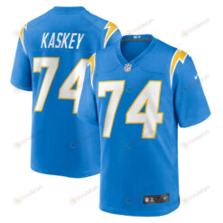 Matt Kaskey 74 Los Angeles Chargers Team Game Men Jersey - Powder Blue