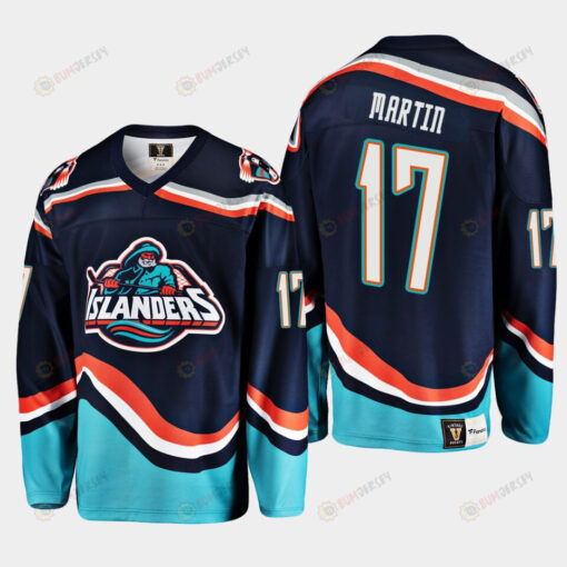 Matt Martin 17 New York Islanders Navy Reverse Retro 2.0 Jersey 2022-23