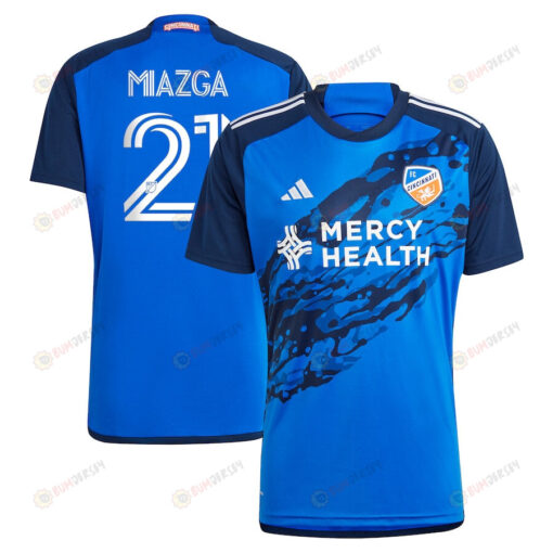 Matt Miazga 21 FC Cincinnati 2023 River Kit Men Jersey - Blue