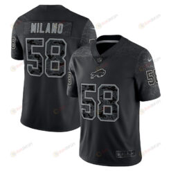 Matt Milano Buffalo Bills RFLCTV Limited Jersey - Black