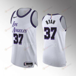 Matt Ryan 37 Los Angeles Lakers 2022-23 City Edition Jersey White