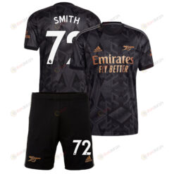 Matt Smith 72 Arsenal Away Kit 2022 - 2023 Men Jersey - Black