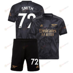 Matt Smith 72 Arsenal Away Kit 2022 - 2023 Youth Jersey - Black