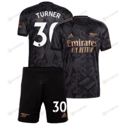 Matt Turner 30 Arsenal Away Kit 2022 - 2023 Men Jersey - Black