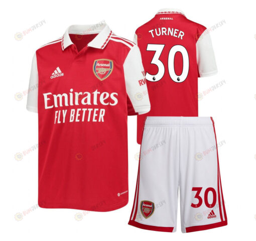 Matt Turner 30 Arsenal Home Kit 2022-23 Youth Jersey - Red