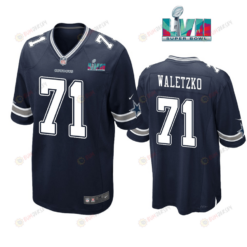 Matt Waletzko 71 Dallas Cowboys Super Bowl LVII Super Bowl LVII Navy Men's Jersey