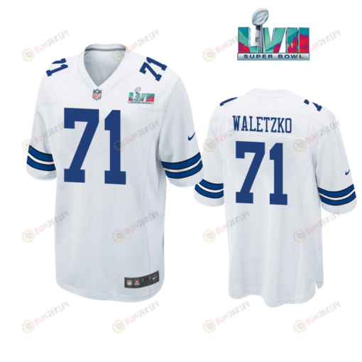 Matt Waletzko 71 Dallas Cowboys Super Bowl LVII Super Bowl LVII White Men's Jersey