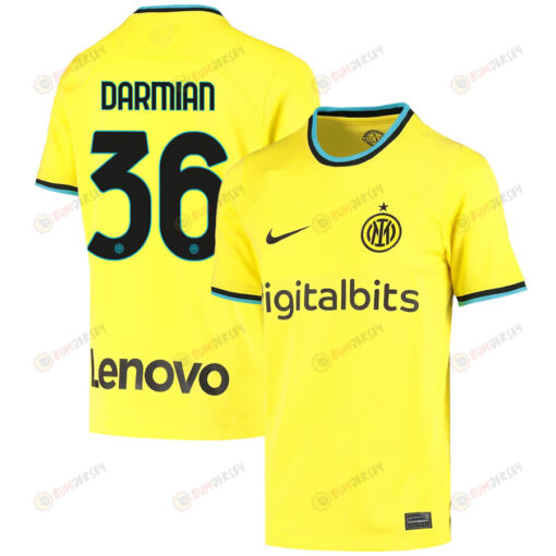 Matteo Darmian 36 Inter Milan 2022/23 Third Jersey - Youth