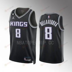 Matthew Dellavedova 8 Sacramento Kings Black Men Jersey 2022-23 Statement Edition Swingman