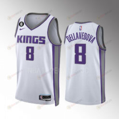 Matthew Dellavedova 8 Sacramento Kings White Men Jersey 2022-23 Association Edition Swingman