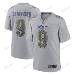 Matthew Stafford 9 Los Angeles Rams Atmosphere Fashion Game Jersey - Gray