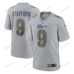 Matthew Stafford 9 Los Angeles Rams Men Atmosphere Fashion Game Jersey - Gray