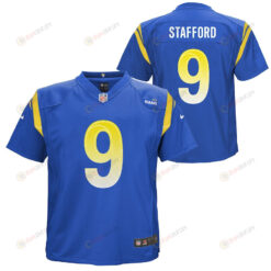 Matthew Stafford 9 Los Angeles Rams Preschool Game Jersey - Royal