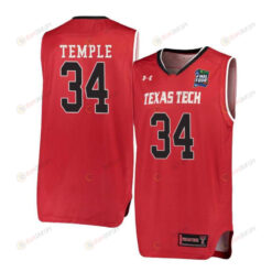 Matthew Temple 34 Texas Tech Red Raiders Basketball Men Jersey - Red
