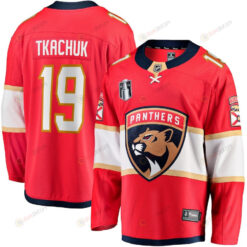 Matthew Tkachuk 19 Florida Panthers 2023 Stanley Cup Final Home Breakaway Player Jersey - Red