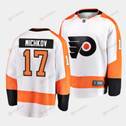 Matvei Michkov #17 Philadelphia Flyers 2023 NHL Draft Away Men Jersey - Orange/White