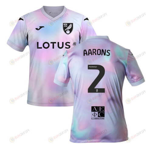 Max Aarons 2 Norwich City 2022-23 Third Jersey - Tie-dye