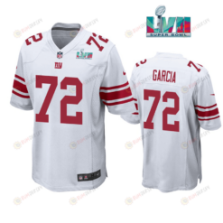 Max Garcia 72 New York Giants Super Bowl LVII Super Bowl LVII White Men's Jersey