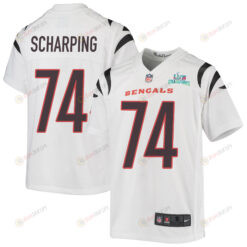Max Scharping 74 Cincinnati Bengals Super Bowl LVII Champions Youth Jersey - White